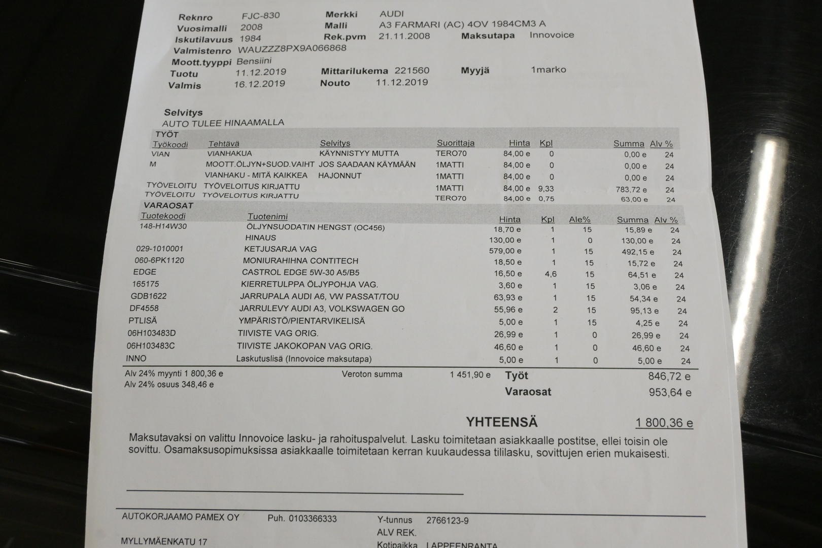AUDI A3 2008