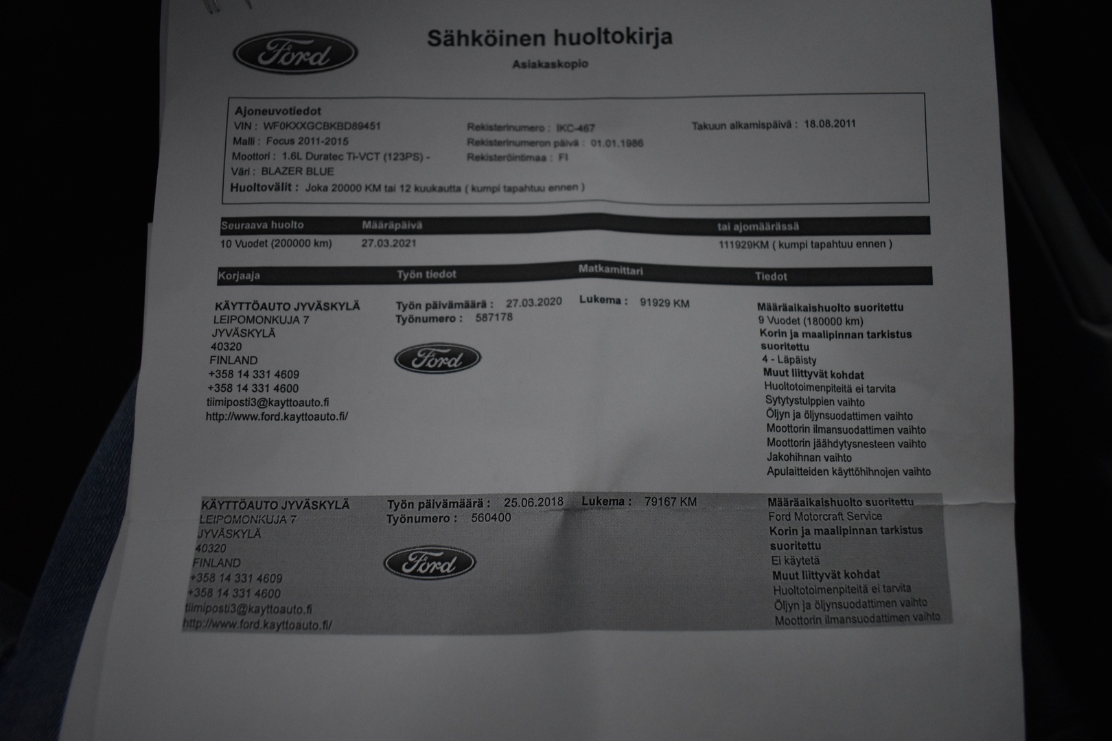 FORD Focus 2011