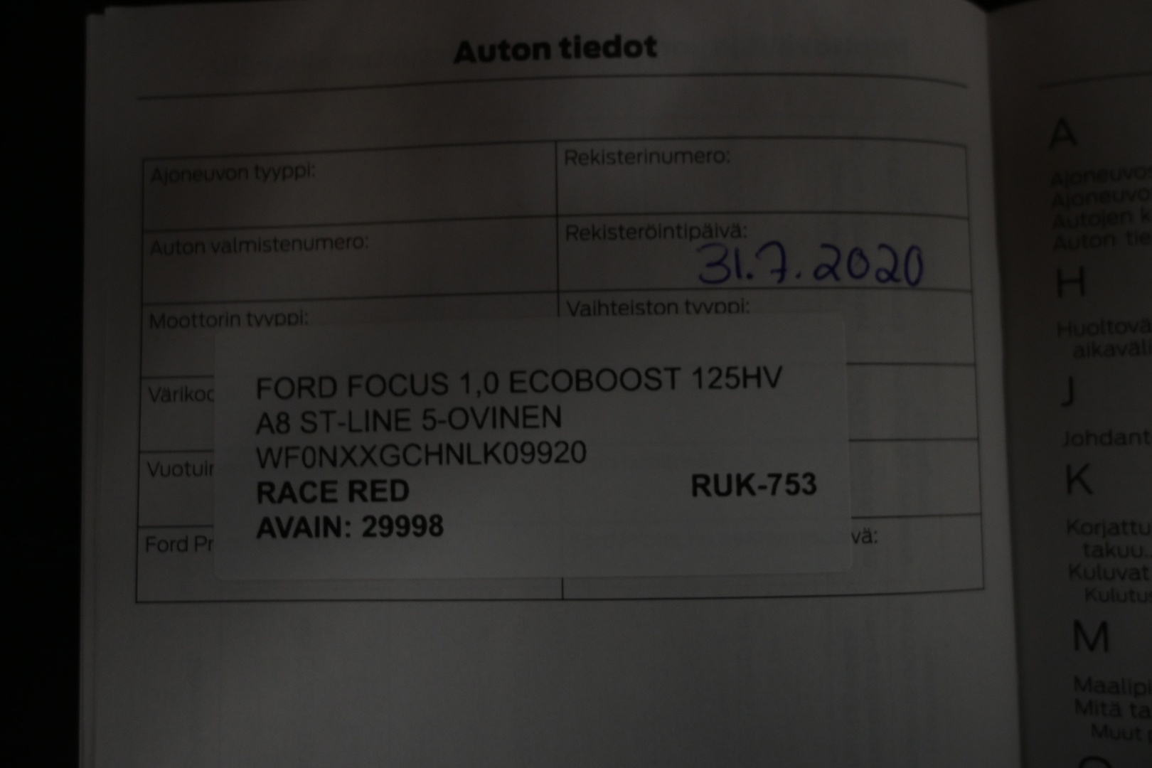 FORD Focus 2020