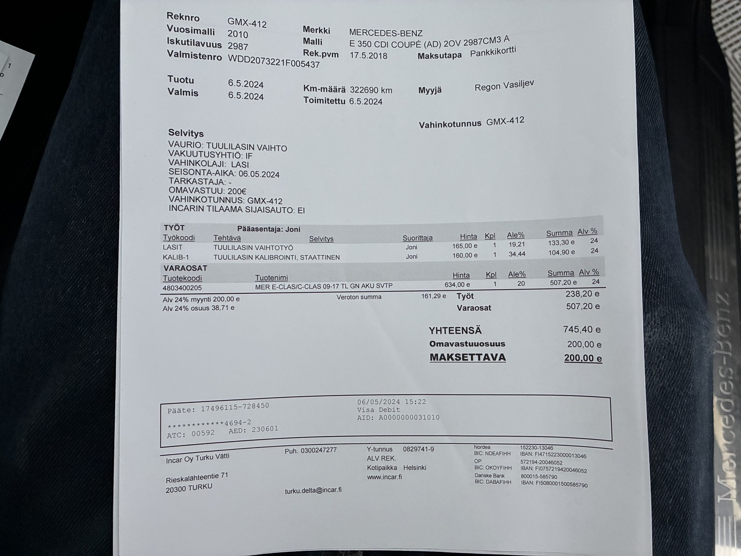 MERCEDES-BENZ E 2010