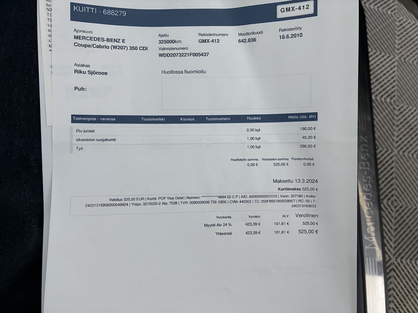 MERCEDES-BENZ E 2010