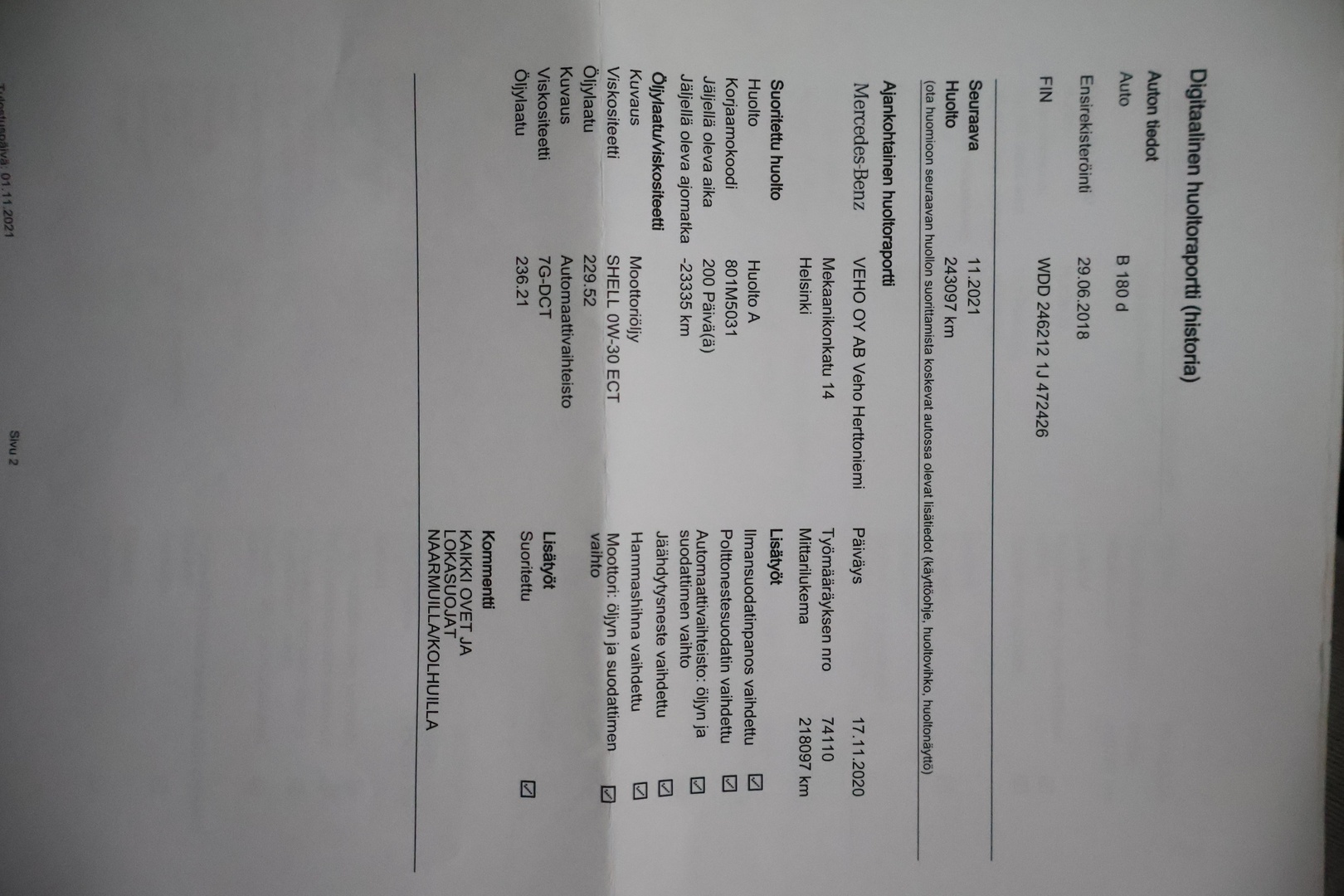 MERCEDES-BENZ B 2018