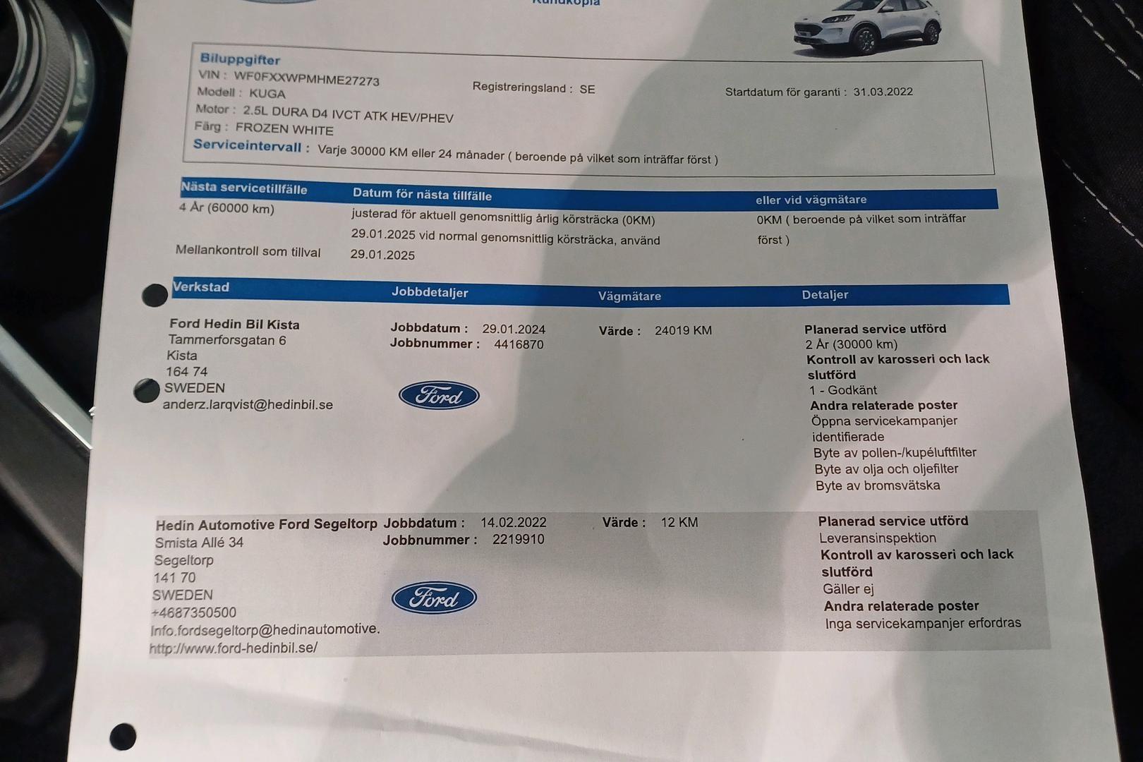 Ford Kuga 2022