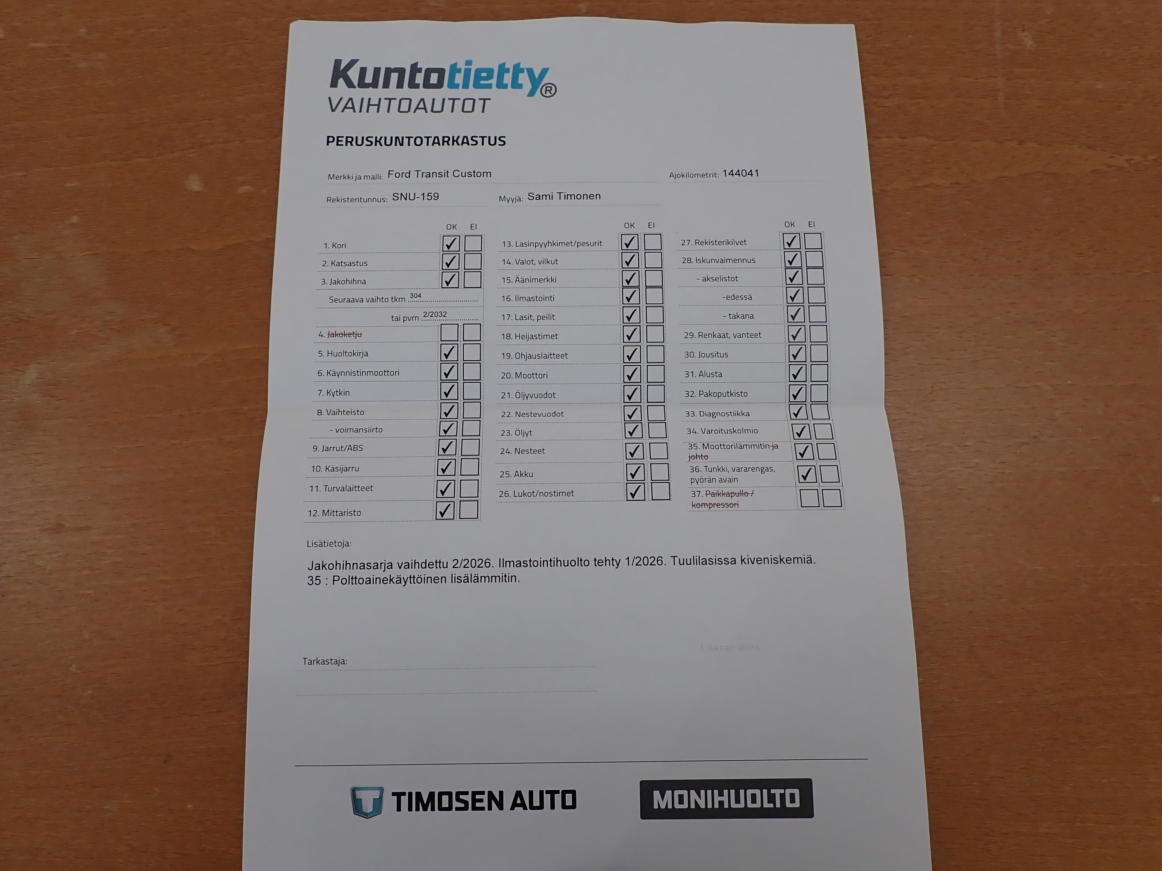 FORD Transit Custom 2016