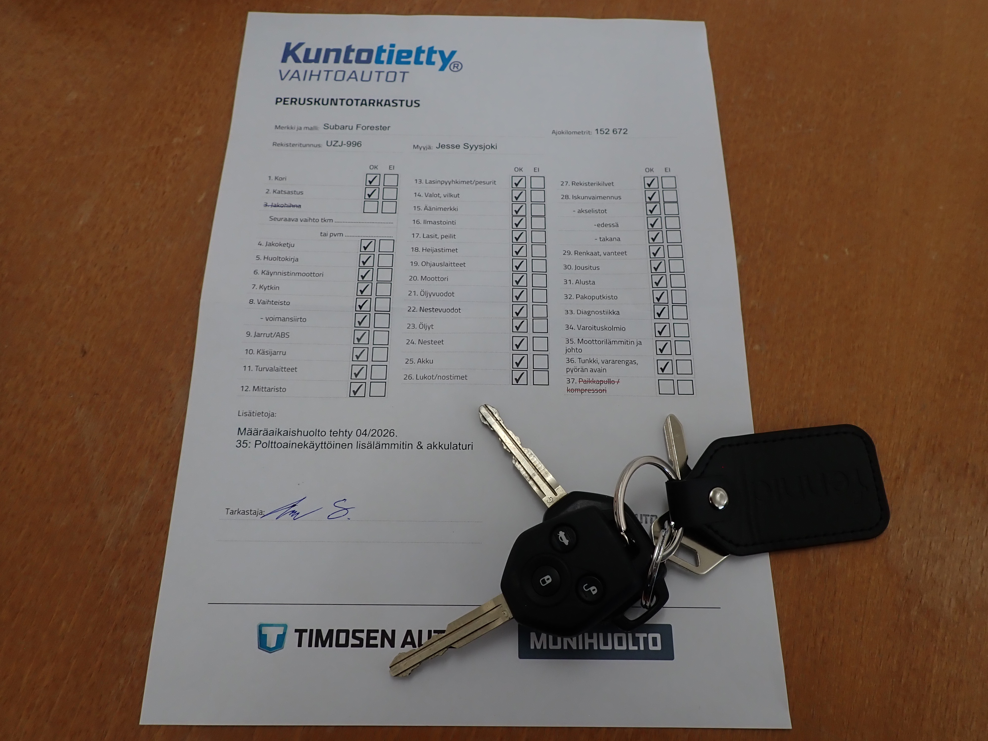 SUBARU FORESTER 2016