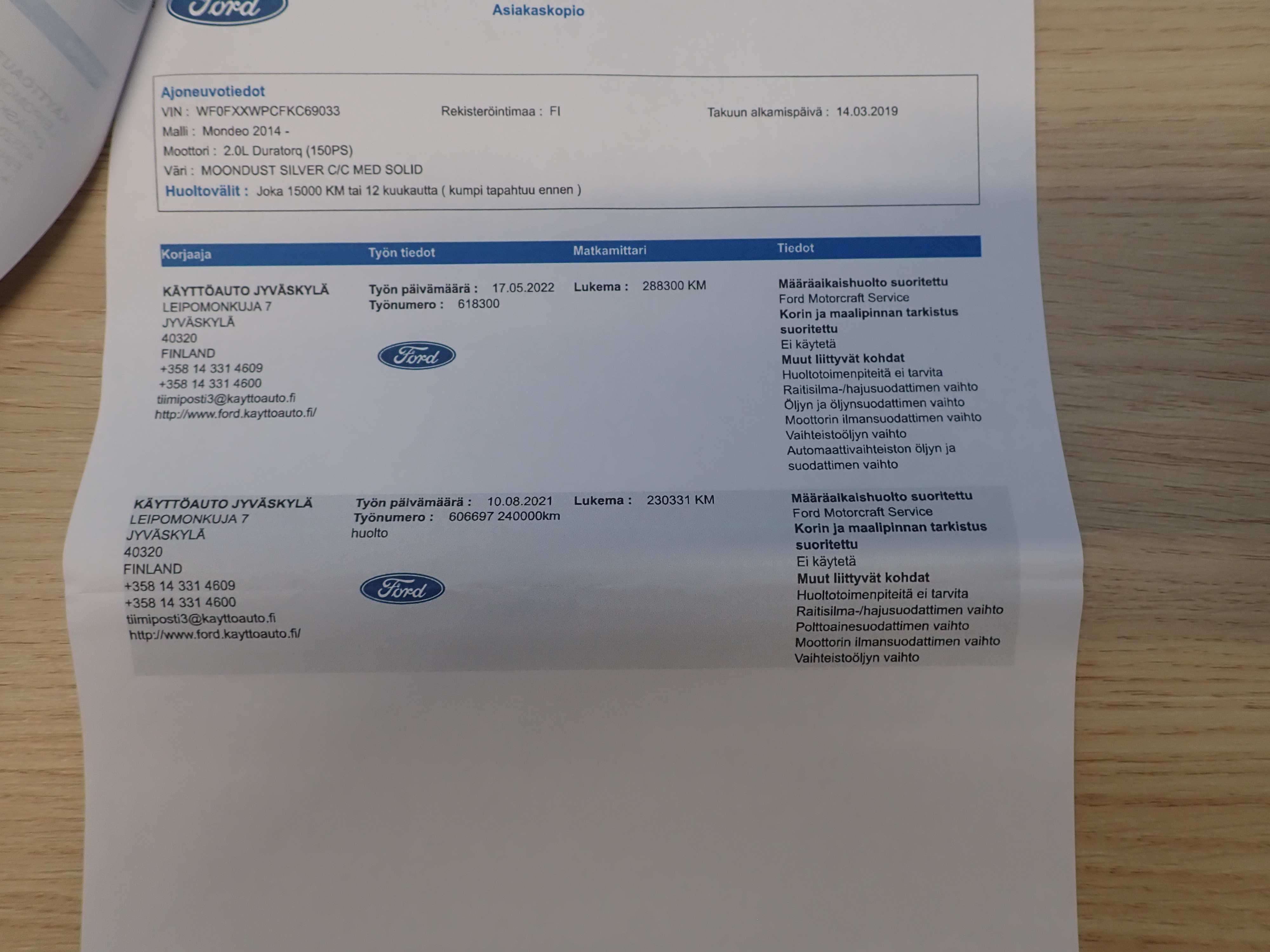 FORD MONDEO 2019