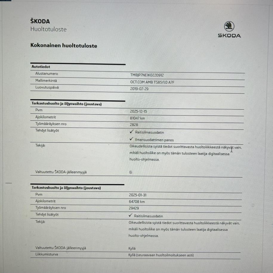 Combi 1,0 TSI Ambition BusinessLine DSG Autom. Webasto kaukosäädöllä