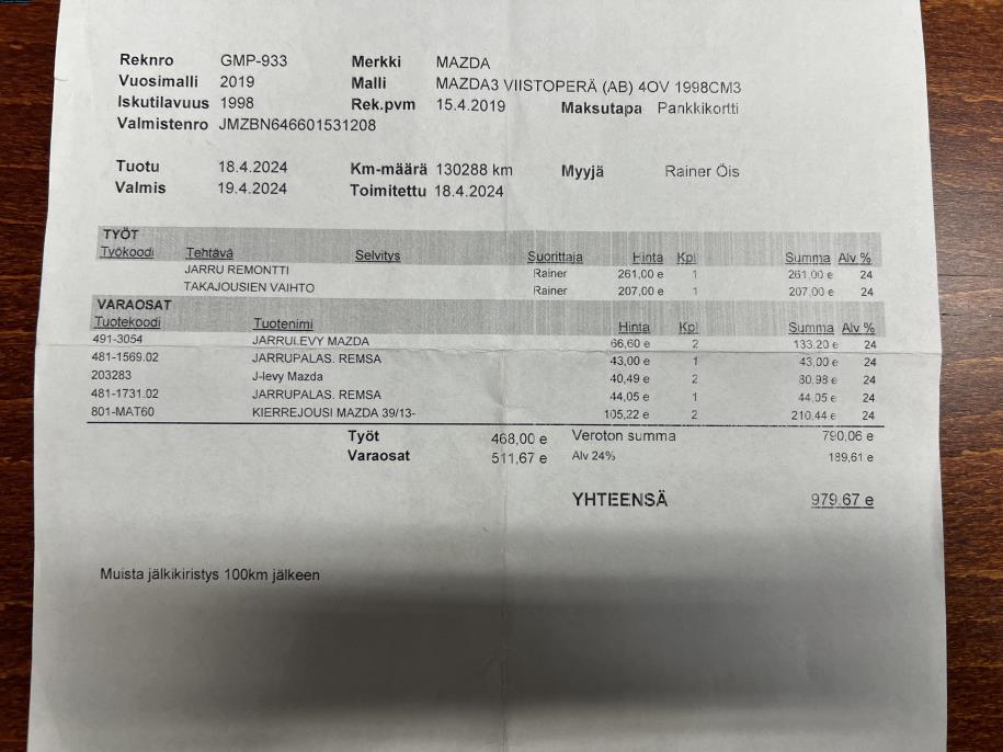 5HB 2,0 (120) SKYACTIV-G Premium Plus 6MT 5ov BV2 Ledvalot / Peruutustutka / Navi