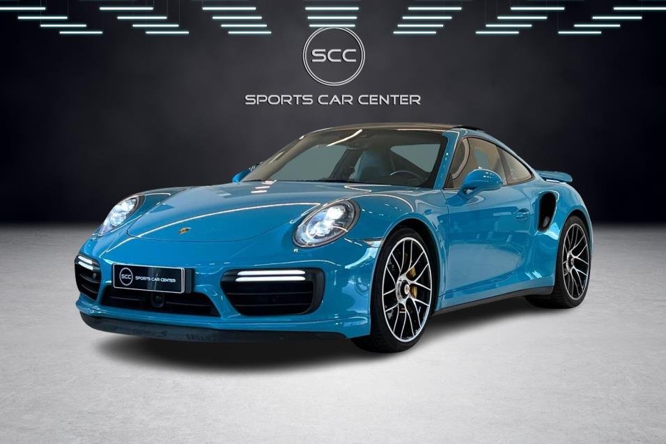 Porsche 911 Turbo S // Miami Blue- erikoisväri / Burmester / PDCC / Nostojärjestelmä / PDLS Plus / Suomi-Auto