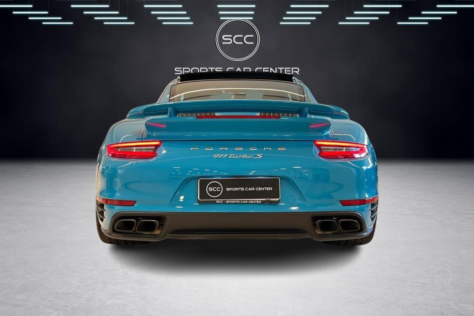 Porsche 911 Turbo S // Miami Blue- erikoisväri / Burmester / PDCC / Nostojärjestelmä / PDLS Plus / Suomi-Auto